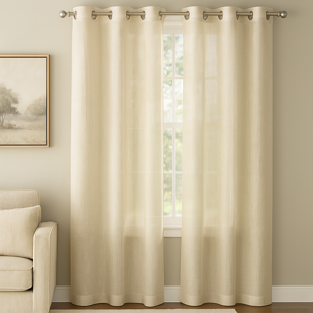 Bloom  32815 Textures Sheer Curtain Fabric – 100% Polyester