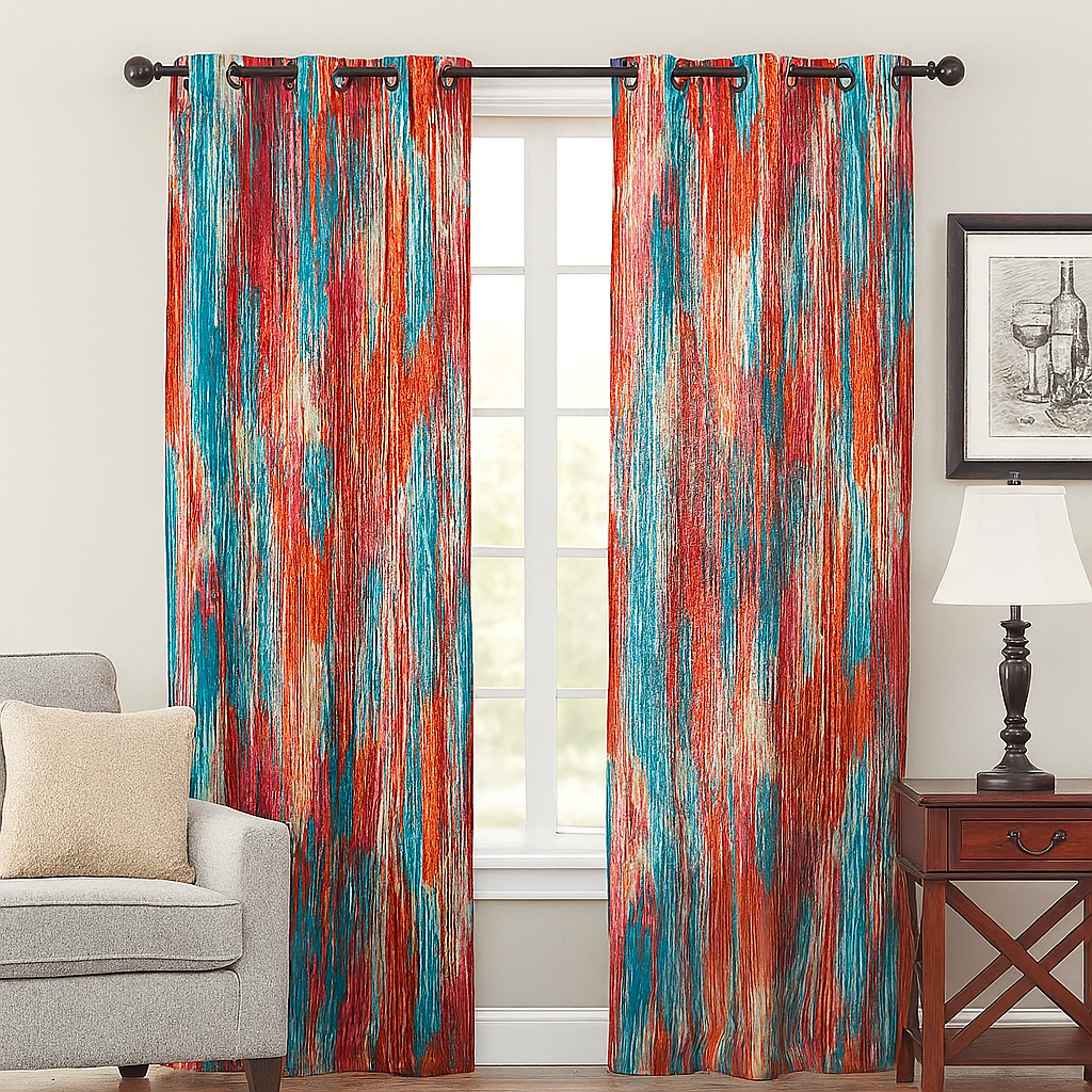 BOMBAY JADE MAHARAJA PT MULTICOLOR TEXTURE CURTAIN FABRICS
