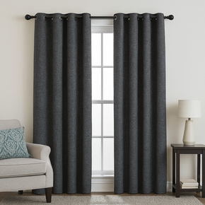 EZRA WHITE DOTS DARK BLUE TURQUISE CURTAIN FABRICS