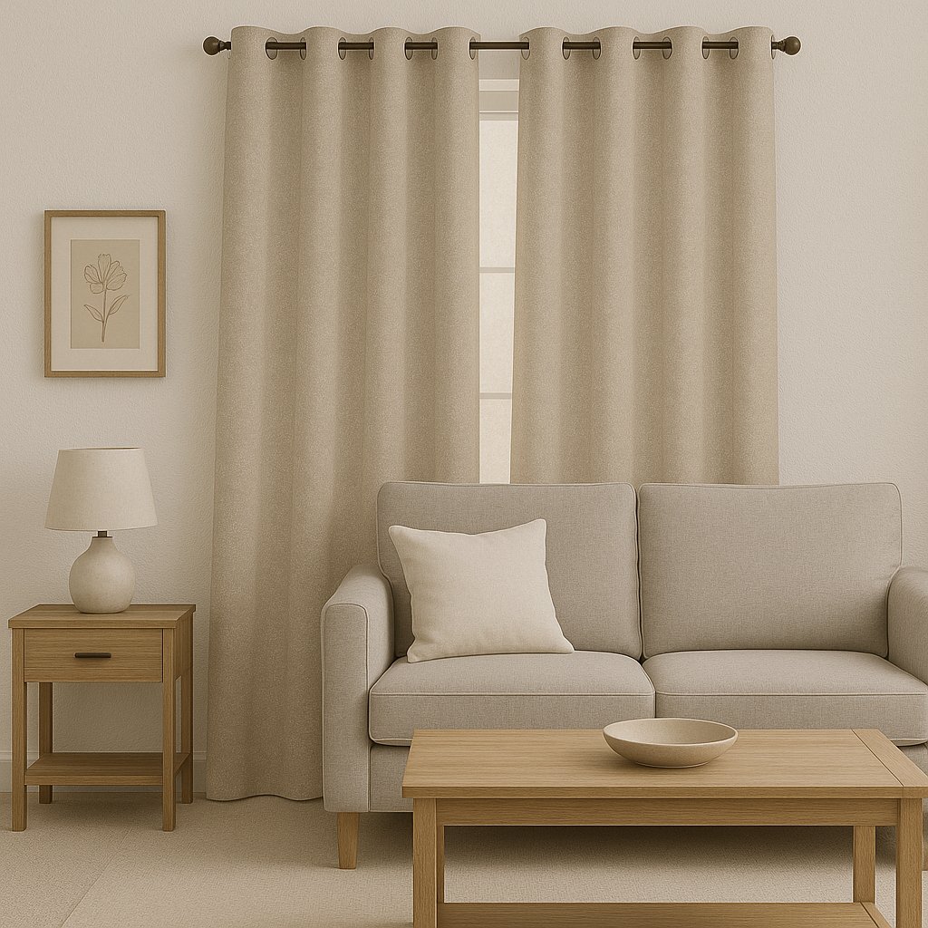 FRANKLIN JACQUARD TEXTURE POLYESTER MAIN CURTAIN FABRICS L
