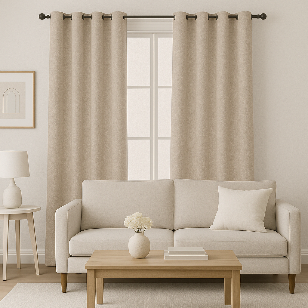 FRANKLIN JACKQUARD TEXTURE POLYESTER MAIN CURTAIN FABRICS M
