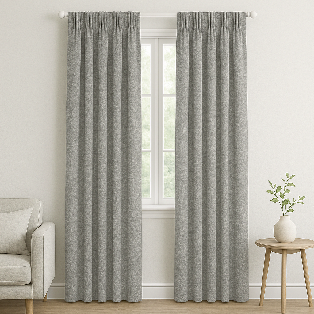 FRANKLIN JACQUARD TEXTURE POLYESTER MAIN CURTAIN FABRICS AQ
