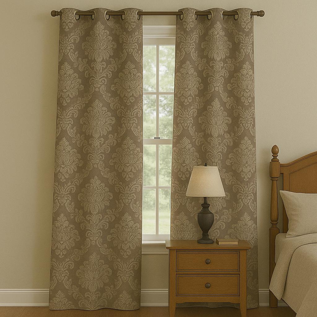 BELENO MOTIFS  904 EYELET READY CURTAIN LIVING ROOM & BEDROOM