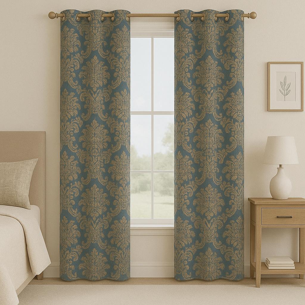 BELENO MOTIFS  909 EYELET READY CURTAIN LIVING ROOM & BEDROOM