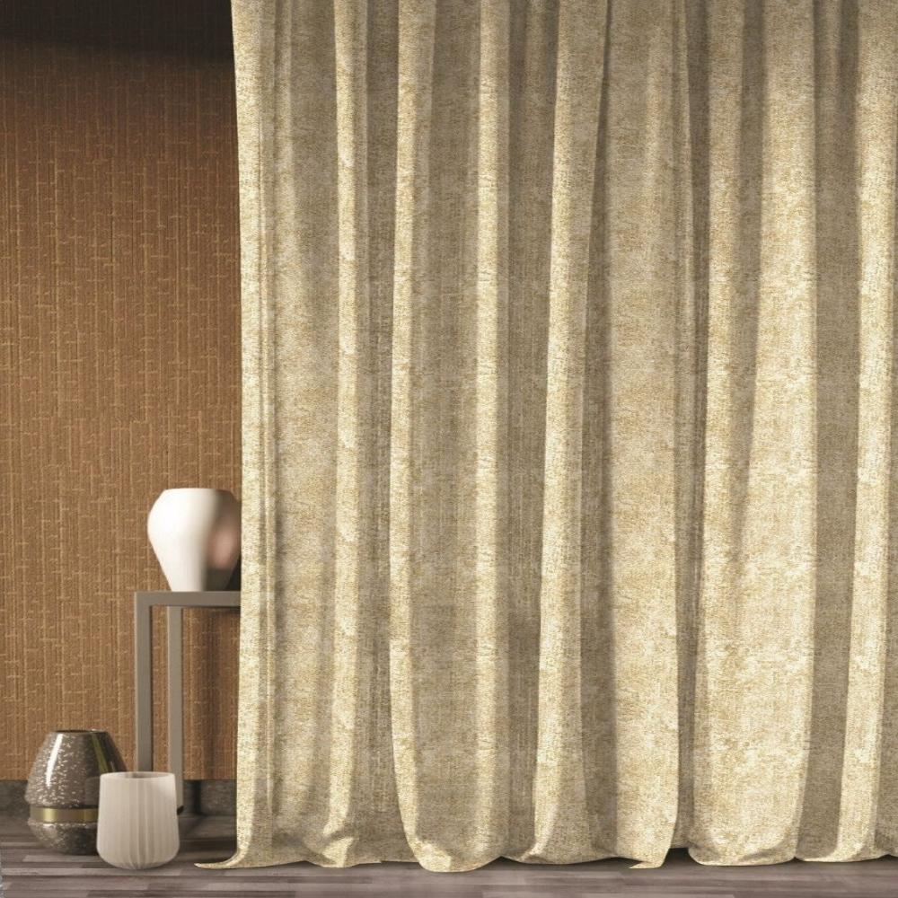UPLANDS BEIGE TEXTURE  CURTAINS FABRIC