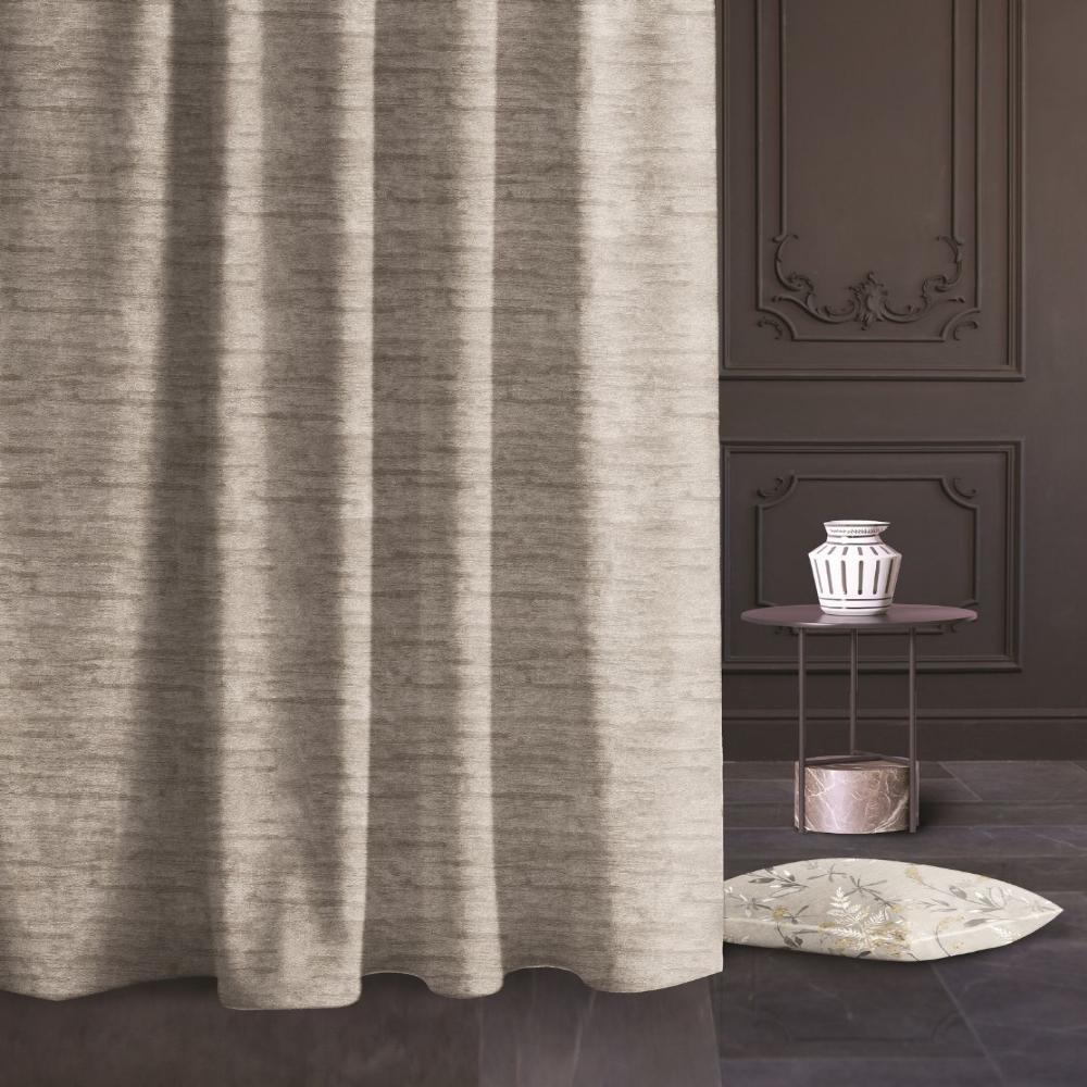UPLANDS  TEXTURE WHITE GRAY CURTAIN FABRICS