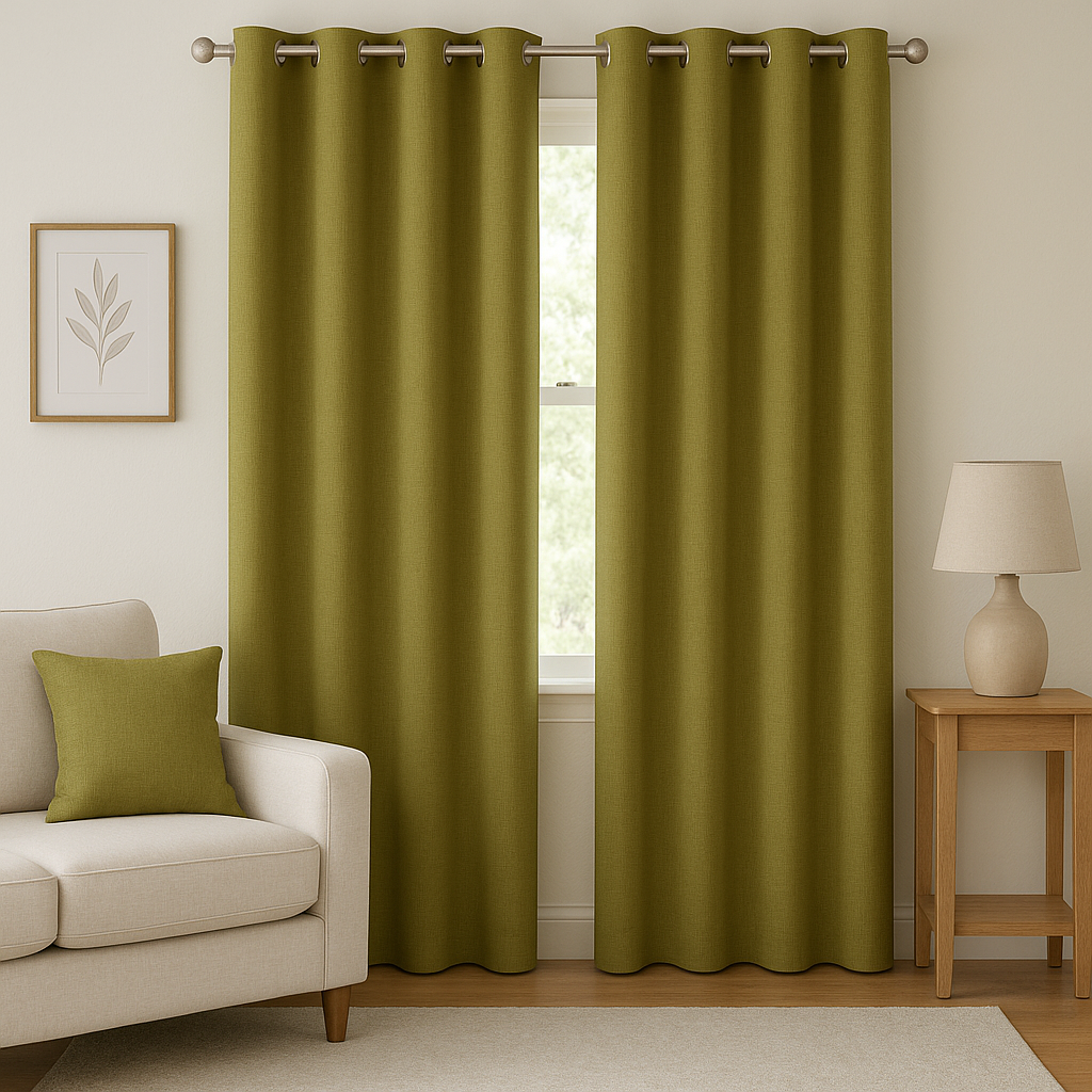 LORELLE PRINT TEXTURE MAIN CURTAIN FABRICS J