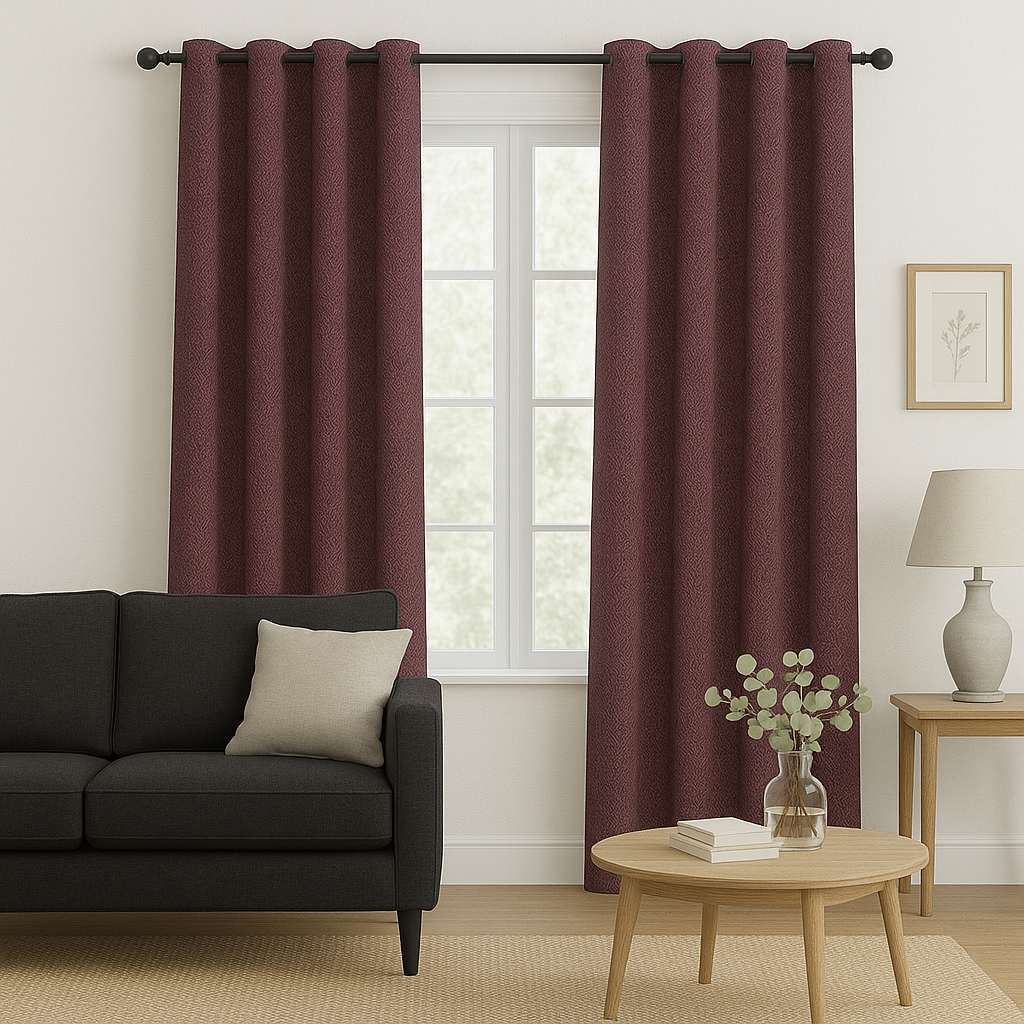 PEARL JACQUARD HERRINGBONE  MAIN CURTAIN FABRICS E