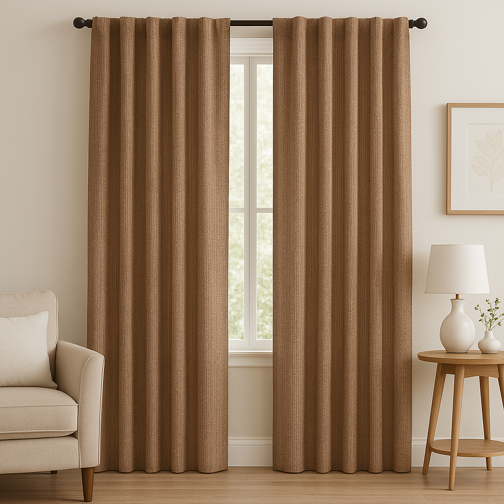 WINSTON MAIN STRIPE TEXTURE MAIN CURTAIN  FABRIC C