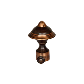 Swift Curtain Rod End Cap (Pair) – Modern Decorative Finial | Product Code: 27-FINSIH-COPPER ANTI QUE