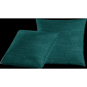 EZRA WHITE DOTS DARK TURQUISE CUSHION COVER