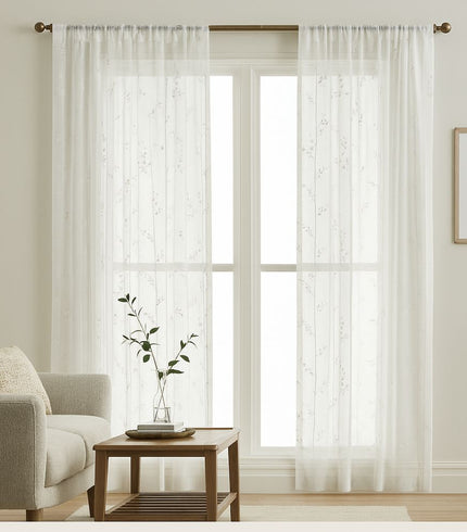 Printed Sheer Curtain Fabric