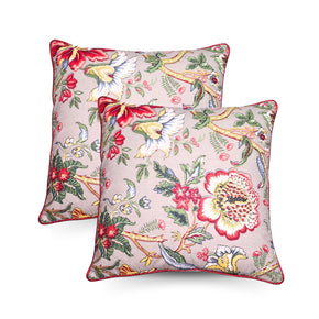 FLOWER GREEN LEAVE TREE CUSHION COVER