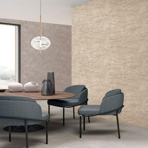 HERA TEXTURE WAVES HOME  DECOR BEIGE WALL COVER  WALLPAPERS