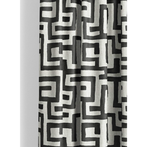 Modern Black Collection – SR No: 932 – Premium Curtain Fabric  Elegant Linen Blend for Stylish Drapery