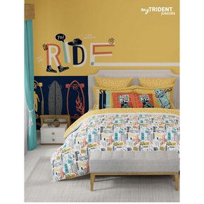 STREET STYLE SKATE CHILD DOUBLE  BED SHEE