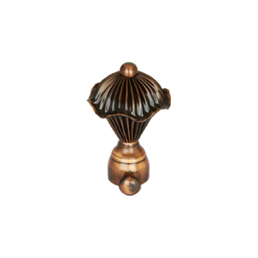 Brass Corsa Copper Antique  Curtain Rod End Cap – Product Code 04 IN Pair