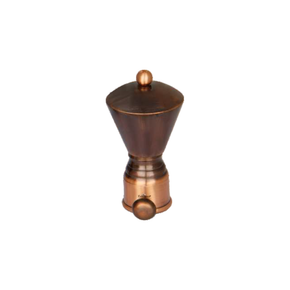 Doom Curtain Rod End Cap (Pair) – Premium Decorative Finial | Product Code: 28 FINISH  COPPER ANTIQUE