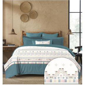 SANSKRITI BED SHEET SHISHA BHARAT  TEAL