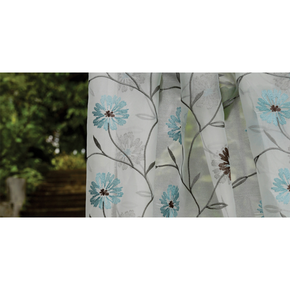 RIO EMBROIDERY POLYESTER FLOWER  SHEER CURTAIN FABRICS