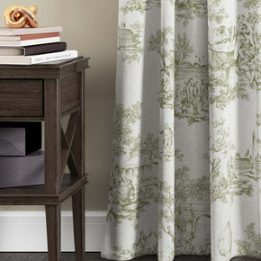 English Classic-Alluring printed tree house curtain fabrics AW 33