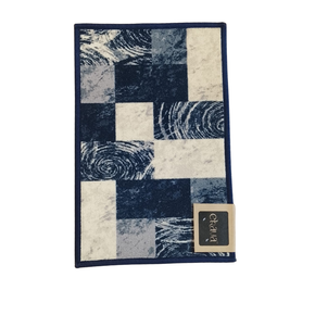 Ecava Composition Door Mat 38×58 CM  Model DM DART  Navy Soft Printed Entrance Floor Mat-1