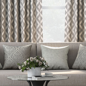 LIBSON GEOMETRIC JACQUARD MAIN CURTAIN FABRICS