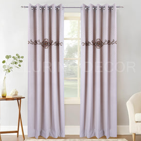 HAND MADE SEQUENCE EMBROIDED GEOMETRIC DESIGN  VELVET CURTAIN  FOR LIVING ROOM & BEDROOM