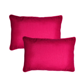 SILK PLAIN  SOLID COLOR CUSHION COVER 30CMX45CM