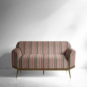 VELVET STRIPES POLYESTER UPHOLSTERY MULTICOLR  VT II -208