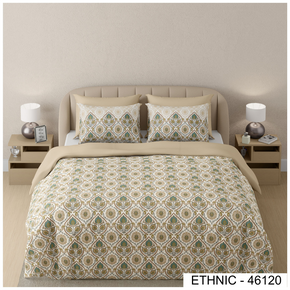 ETHNIC 46120 DIGITAL PRINT COTTON SUPER KING SIZE  BEDSHEET