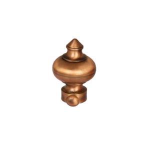 Brass Regal Curtain Rod End Cap (Pair) – Premium Decorative Finial | Product Code: 29 FINISH COPPER ANTIQUE