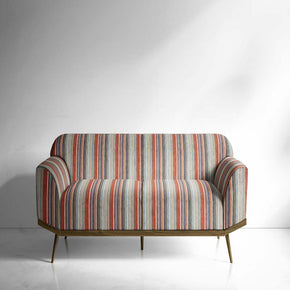 VELVET STRIPES  POLYESTER UPHOLSTERY GRAY SILVER  VT II - 210