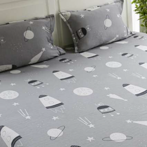 Rocket League King Size Double Bed Fitted Sheet with 2 Pillow Covers Set