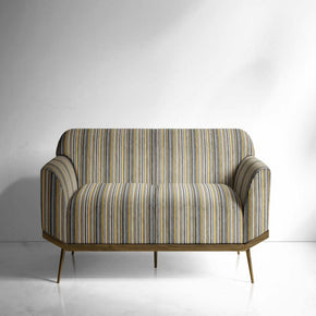 VELVET STRIPES POLYESTER UPHOLSTERY BLACK VT II - 214