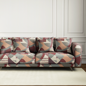 Abstract Geometry II Geometric Velvet Upholstery Fabric VT-219
