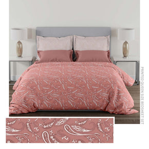 ZARIA MAROON QUEEN SIZE COTTON BED SHEET