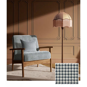 THE WHITE  UPHOLSTERY MINI  GEOMETRIC POLYESTER LINEN CO FABRIC