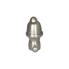 Brass Capsule Curtain Rod End Cap (Pair) – Modern Decorative Finial | Product Code: 30-finish-ss