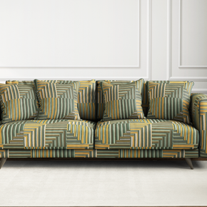 Abstract Geometry II Geometric Velvet Upholstery Fabric VT-229