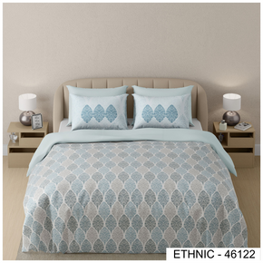 ETHNIC 46122  DIGITAL PRINT COTTON SUPER KING SIZE  BEDSHEET