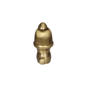Brass Capsule Curtain Rod End Cap (Pair) – Modern Decorative Finial | Product Code: 30-finish-antique