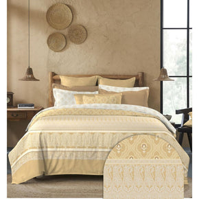 SANSKRITI BANARSI BROWN KING SIZE BED SHEET