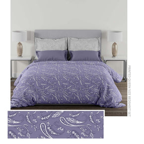 ZARIA NAVY COTTON QUEEN SIZE BEDSHEET