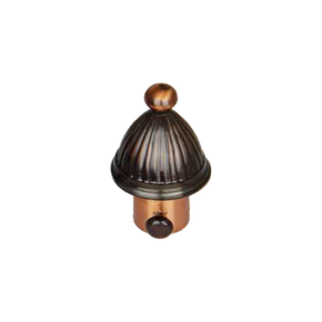 Brass Panama Curtain Rod End Cap (Pair) – Elegant Decorative Finial Product Code: 6 COPPER ANTIQUE