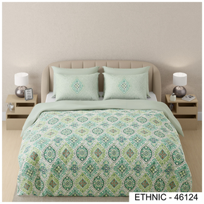 ETHNIC 46124  DIGITAL PRINT COTTON SUPER KING SIZE  BEDSHEET