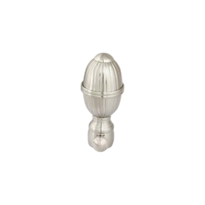 Brass Funny Capsule Curtain Rod End Cap (Pair) – Modern Decorative Finial Product Code: 7 SS
