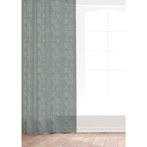 Aangan Floral Grate Sheer Fabric – Gustin Quality Polyester Curtain Material (137 cm Width) sr no 32