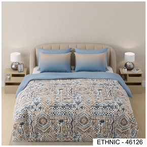 ETHNIC 46126  DIGITAL PRINT COTTON SUPER KING SIZE  BEDSHEET