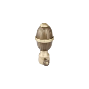 Brass Funny Capsule Curtain Rod End Cap (Pair) – Modern Decorative Finial Product Code: 7 ANTIQUE